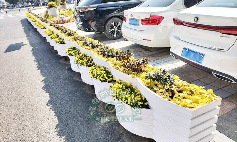 嘉興停車(chē)場(chǎng)pvc子母3+2組合花箱